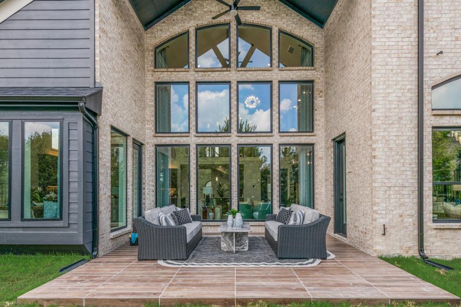 Representative exterior details of a home built from the Grand Prestige by Grand Homes in Heath Golf & Yacht Club, Heath (Image 3). Representative exterior details of a home built from the Grand Prestige by Grand Homes in Heath Golf & Yacht Club, Heath (Image 3).