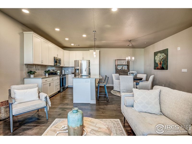 Furnished interior view inside a new home in Highlands at Fox Hill - Discovery, Longmont (Image 11).