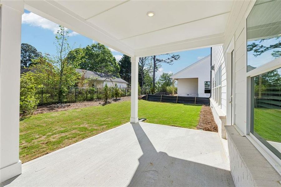Exterior details and patio area of a home in Martin Springs - Estate Series, Lawrenceville (Image 30). Exterior details and patio area of a home in Martin Springs - Estate Series, Lawrenceville (Image 30).