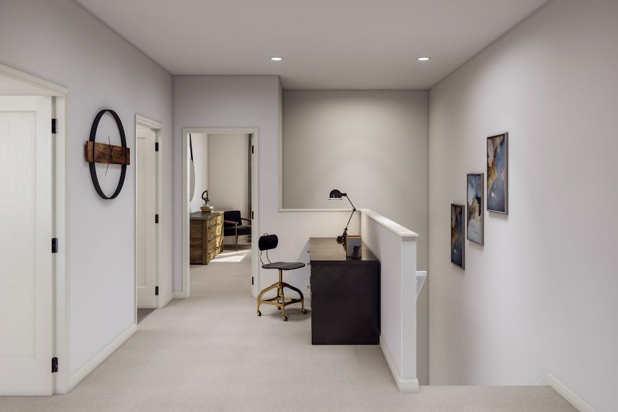 Representative furnished interior of a home built from the A by Tri Pointe Homes in Candelas Townhomes, Arvada (Image 15).