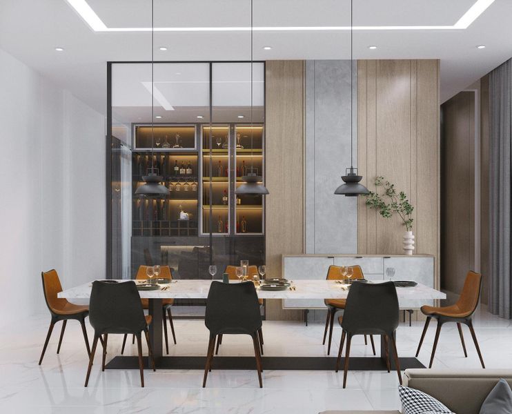 Furnished interior view inside a new home in , Southwest Ranches (Image 9). Furnished interior view inside a new home in , Southwest Ranches (Image 9).