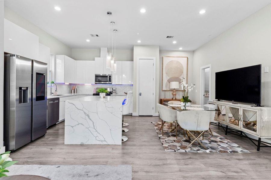Furnished interior view inside a new home in , Houston (Image 14).
