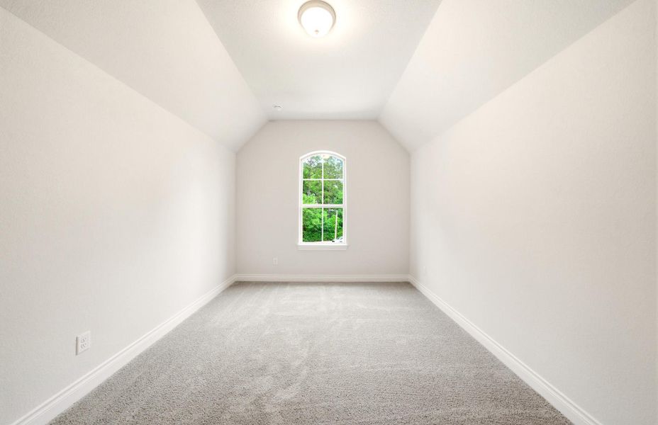 Spacious, unfurnished interior of a new home in The Woodlands Hills 65′, Willis (Image 37).