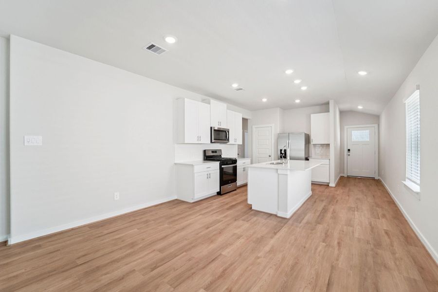 Furnished interior view inside a new home in Pine Lake Cove - Traditional Series, Montgomery (Image 15).