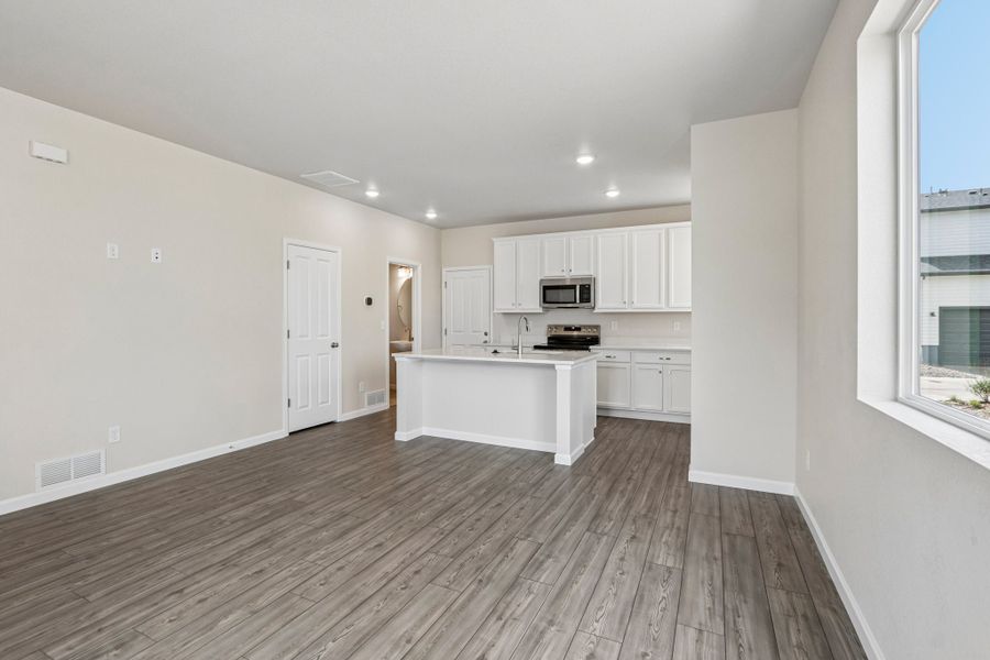 Furnished interior view inside a new home in Spring Valley, Longmont (Image 4). Furnished interior view inside a new home in Spring Valley, Longmont (Image 4).