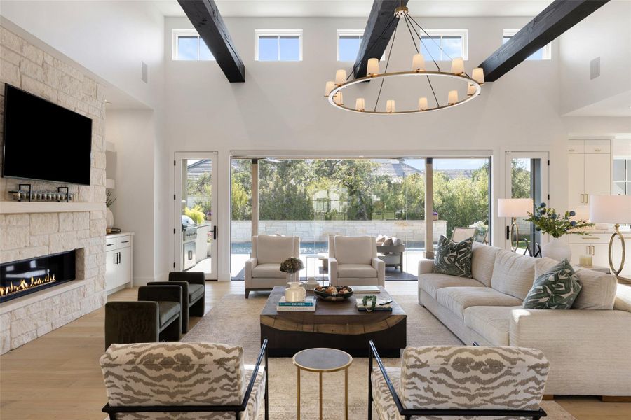 Furnished interior view inside a new home in , Austin (Image 9).