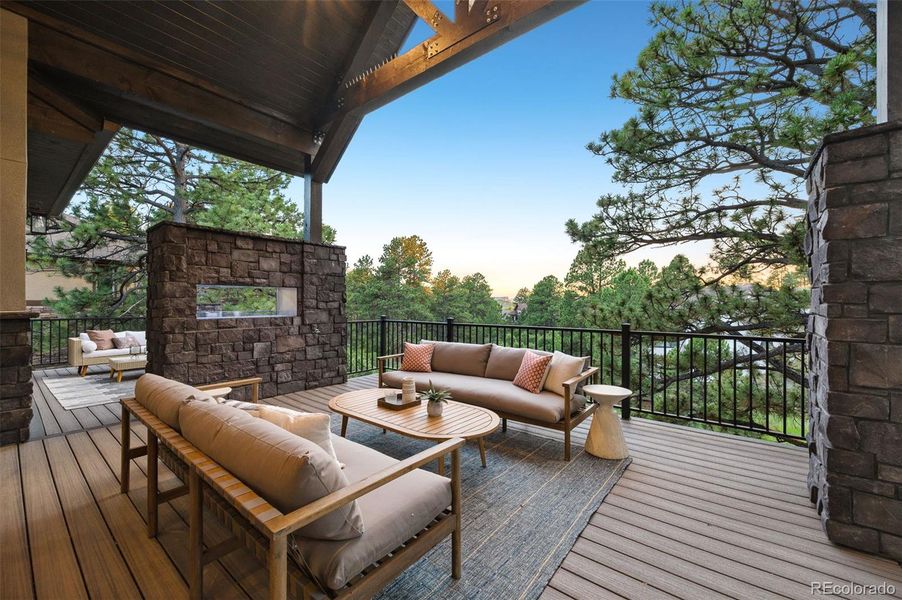 Exterior details and patio area of a home in , Castle Rock (Image 27).