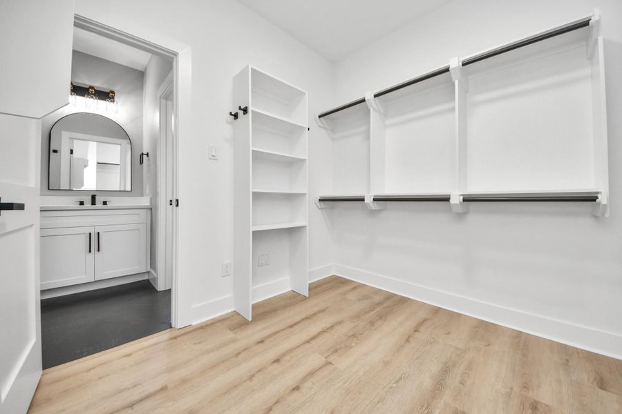 Primary walk in closet