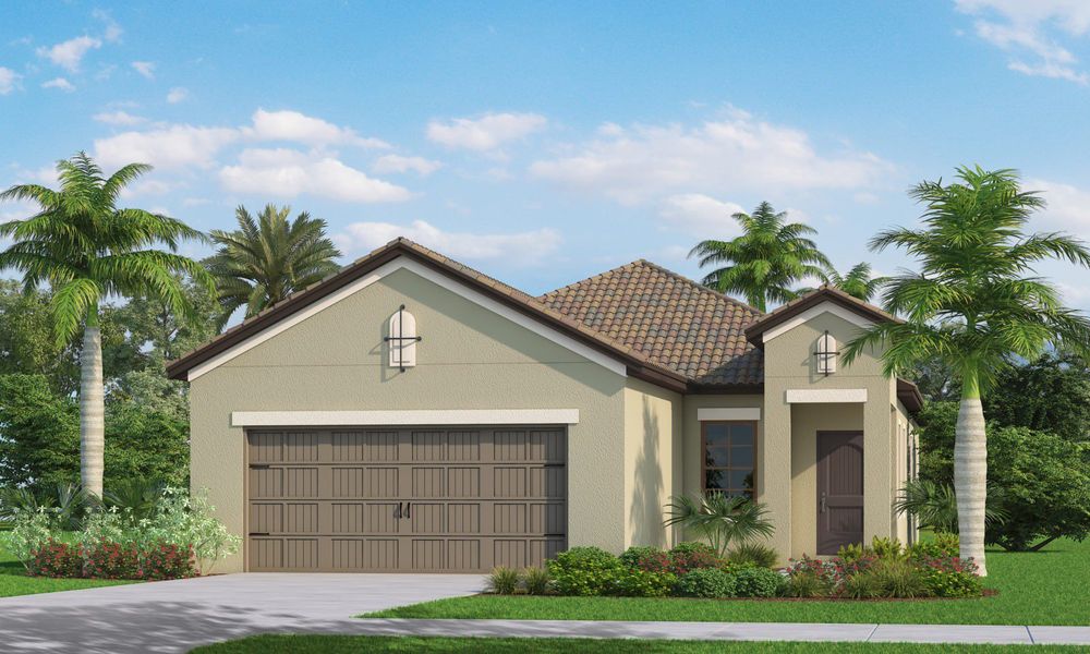Representative exterior photo of a completed home built from the Patriot by Neal Communities in Vicenza, Venice, FL (Image 15).