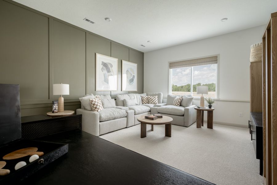 Representative furnished interior of a home built from the Avery by Fischer Homes in Twin Lakes, Hoschton (Image 21).