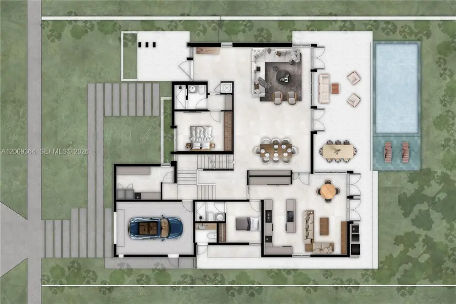 2D floor plan layout of this home in , Miami, FL (Image 4).