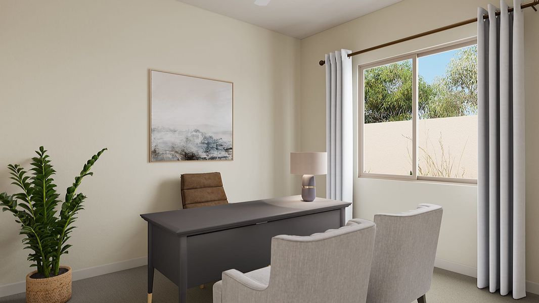 Representative furnished interior of a home built from the Verde Plan 5510 by Tri Pointe Homes in Blossom Rock, Apache Junction (Image 12).