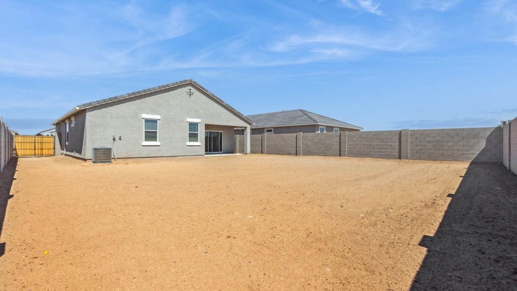Exterior details and patio area of a home in Entrada Del Oro, Gold Canyon (Image 16).