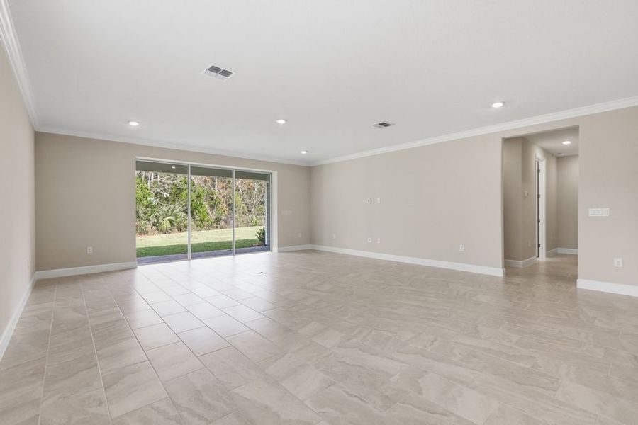 Spacious, unfurnished interior of a new home in Headwaters at Lofton Creek, Yulee (Image 13). Spacious, unfurnished interior of a new home in Headwaters at Lofton Creek, Yulee (Image 13).