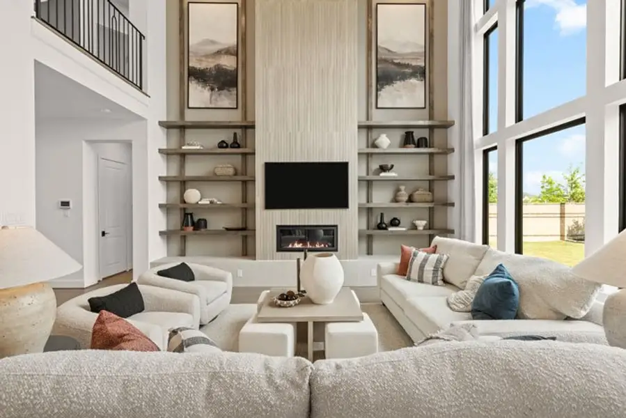 Furnished interior view inside a new home in Bridgeland 45', 50', 70', Cypress (Image 4).