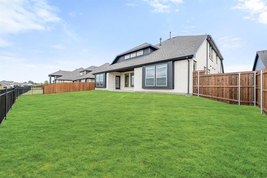Exterior details and patio area of a home in Devonshire Classic 60-65, Forney (Image 27).