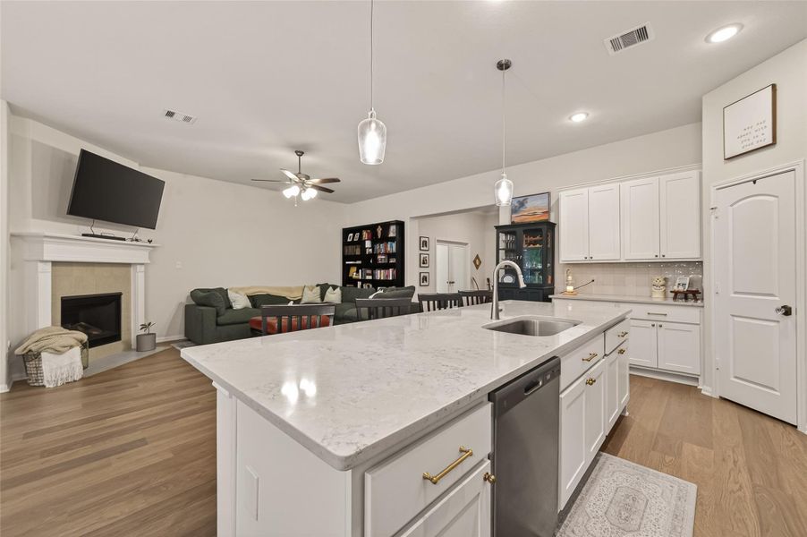 Furnished interior view inside a new home in , Willis (Image 26).