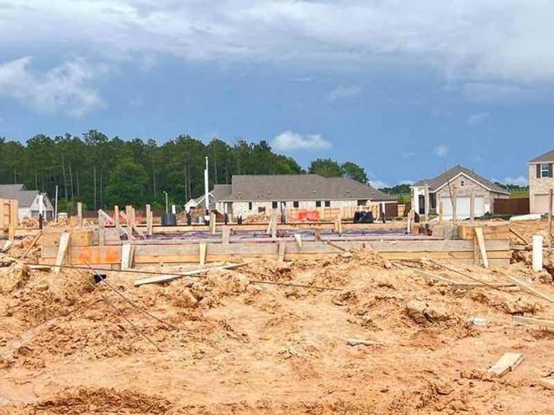 Site preparation for new homesites in The Trails, New Caney (Image 4).