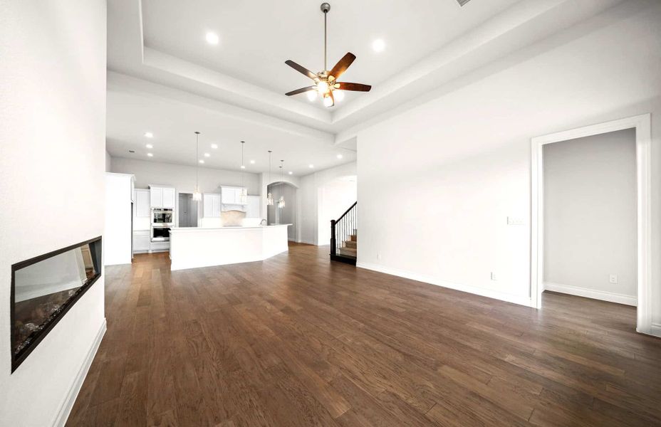 Spacious, unfurnished interior of a new home in Bridgeland 60′, Cypress (Image 30).
