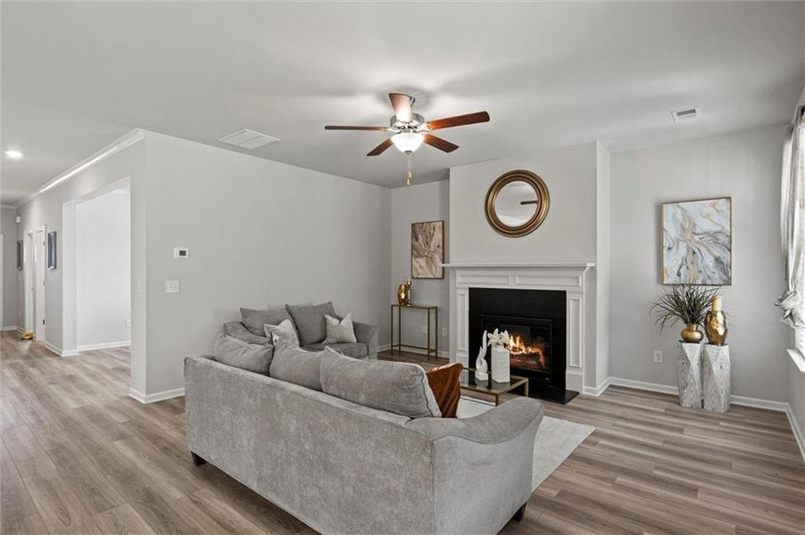 Furnished interior view inside a new home in Burchwood, Stockbridge (Image 9). Furnished interior view inside a new home in Burchwood, Stockbridge (Image 9).