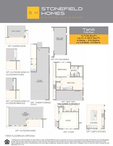 2D floor plan layout for the Tahiti by Stonefield Homes in Heath Golf and Yacht: Elegante' Series, Heath, TX (Image 7). 2D floor plan layout for the Tahiti by Stonefield Homes in Heath Golf and Yacht: Elegante' Series, Heath, TX (Image 7).
