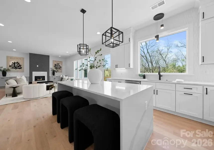 Furnished interior view inside a new home in , Charlotte (Image 4).