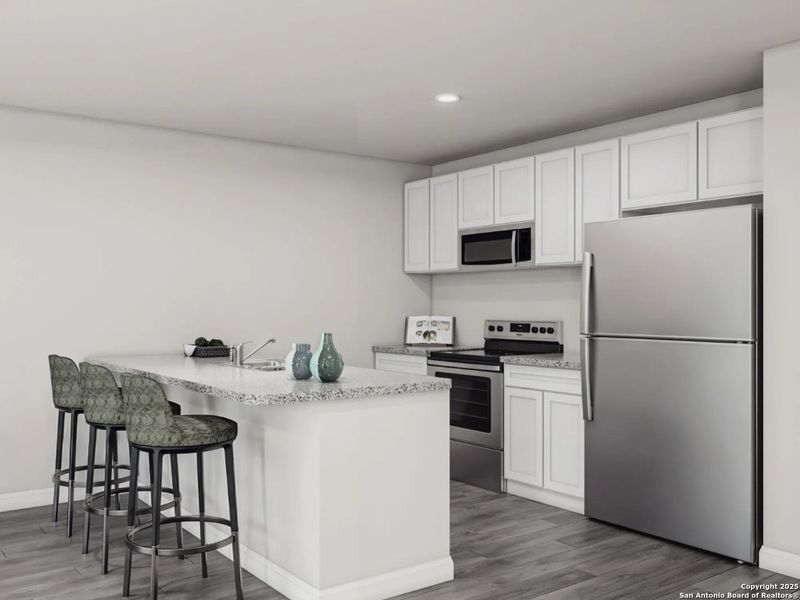 Furnished interior view inside a new home in Las Colinas, Kenedy (Image 6). Furnished interior view inside a new home in Las Colinas, Kenedy (Image 6).