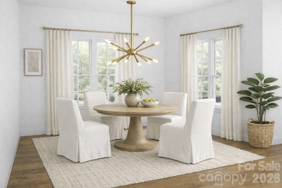 Furnished interior view inside a new home in , Matthews (Image 3). Furnished interior view inside a new home in , Matthews (Image 3).