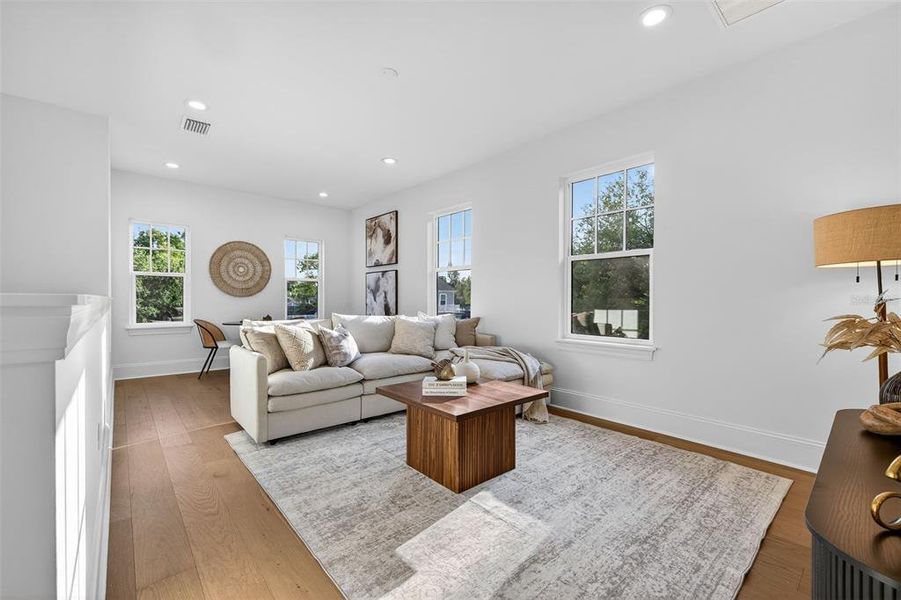 Furnished interior view inside a new home in , St. Petersburg (Image 9).