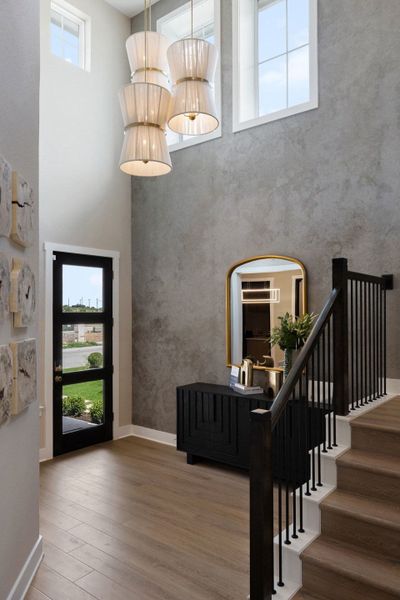 Furnished interior view inside a new home in Terrace Collection At Turner's Crossing, Buda (Image 10).