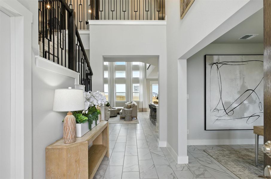 Furnished interior view inside a new home in Enclave at Cele, Pflugerville (Image 20).