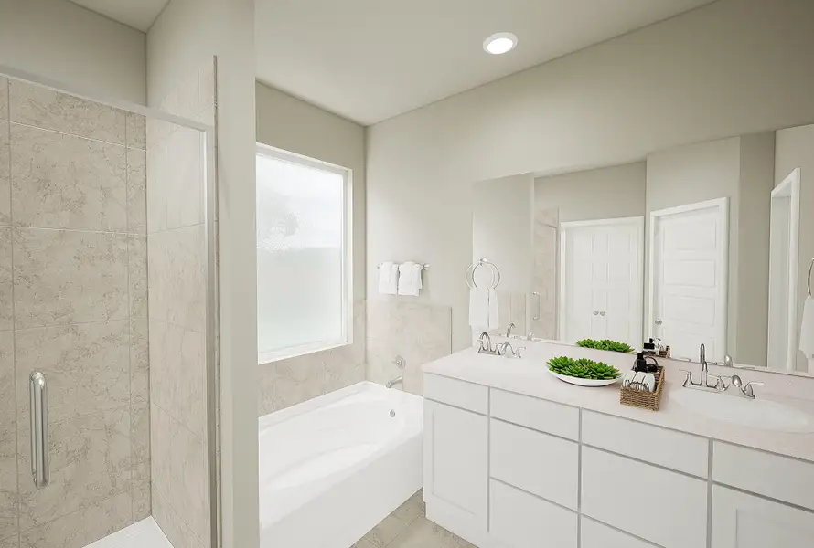 Furnished interior view inside a new home in Mason Woods, Cypress (Image 7). Furnished interior view inside a new home in Mason Woods, Cypress (Image 7).