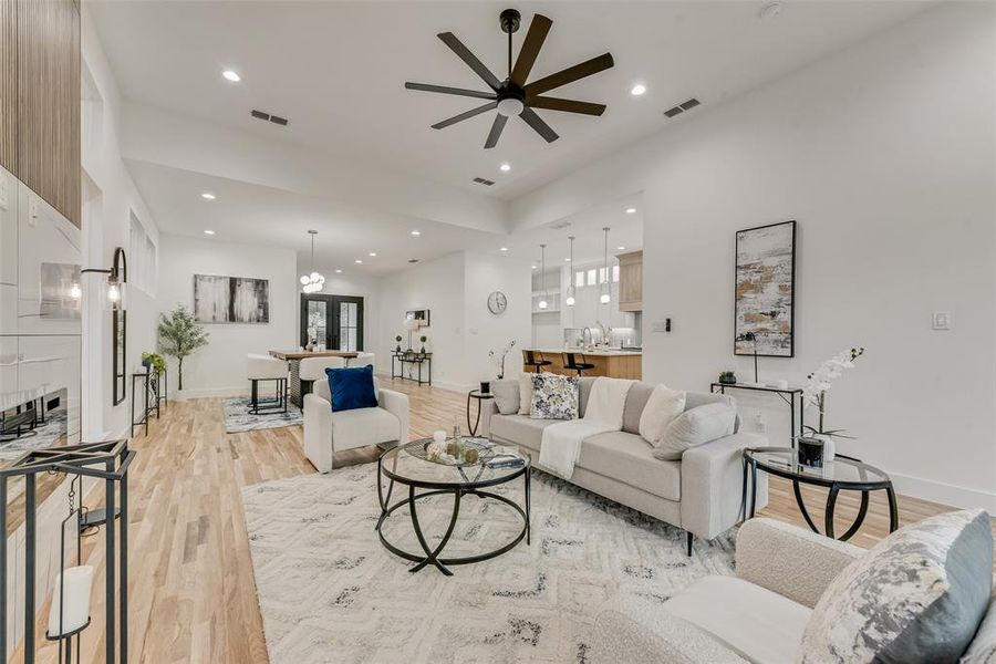 Furnished interior view inside a new home in , Dallas (Image 7).