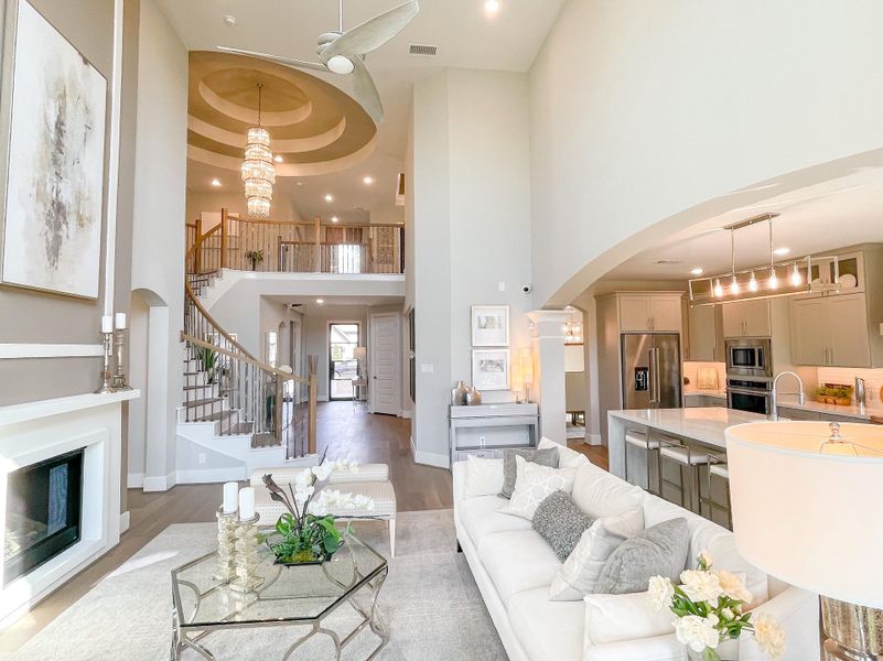 Furnished interior view inside a new home in Bridgeland, Cypress (Image 20).