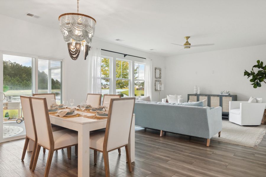 Furnished interior view inside a new home in , Summerville (Image 7).