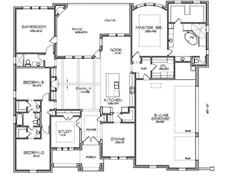 2D floor plan layout of this home in , Decatur, TX (Image 5).