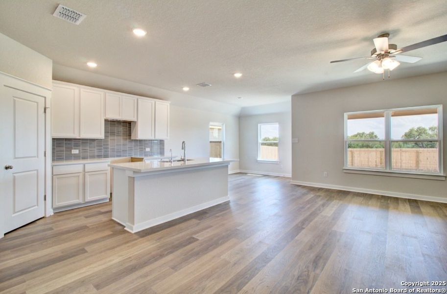 Furnished interior view inside a new home in Prairie Green, Converse (Image 4). Furnished interior view inside a new home in Prairie Green, Converse (Image 4).