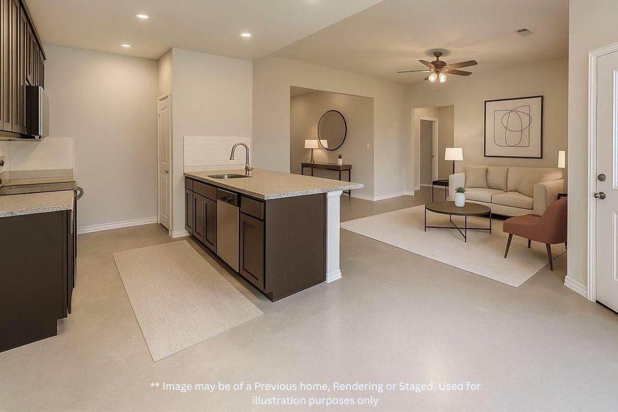 Kitchen open to the Family room, perfect for entertaining. Kitchen open to the Family room, perfect for entertaining.