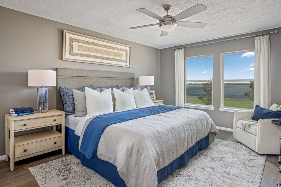 Representative furnished interior of a home built from the 1549 Modeled by KB Home in Saddlebrook Trails, Beasley (Image 9).