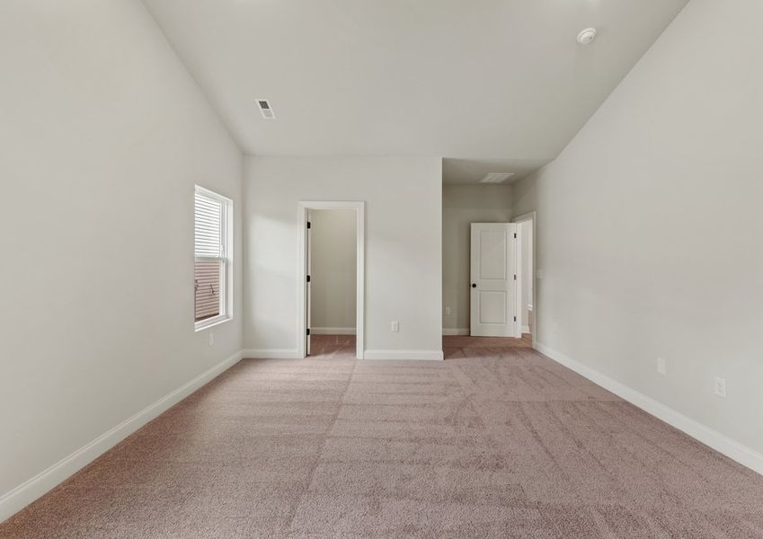 Each room has its own closet