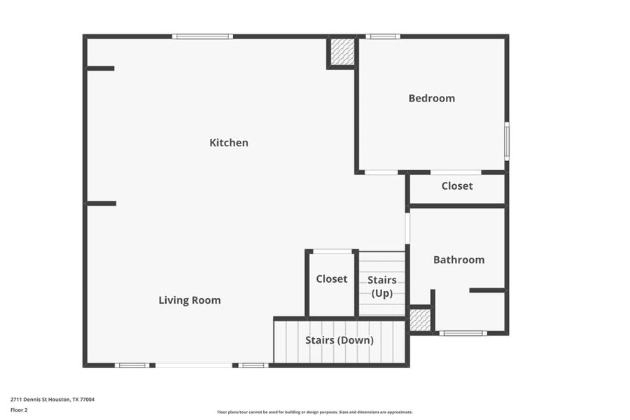 2D floor plan layout of this home in , Houston, TX (Image 2). 2D floor plan layout of this home in , Houston, TX (Image 2).