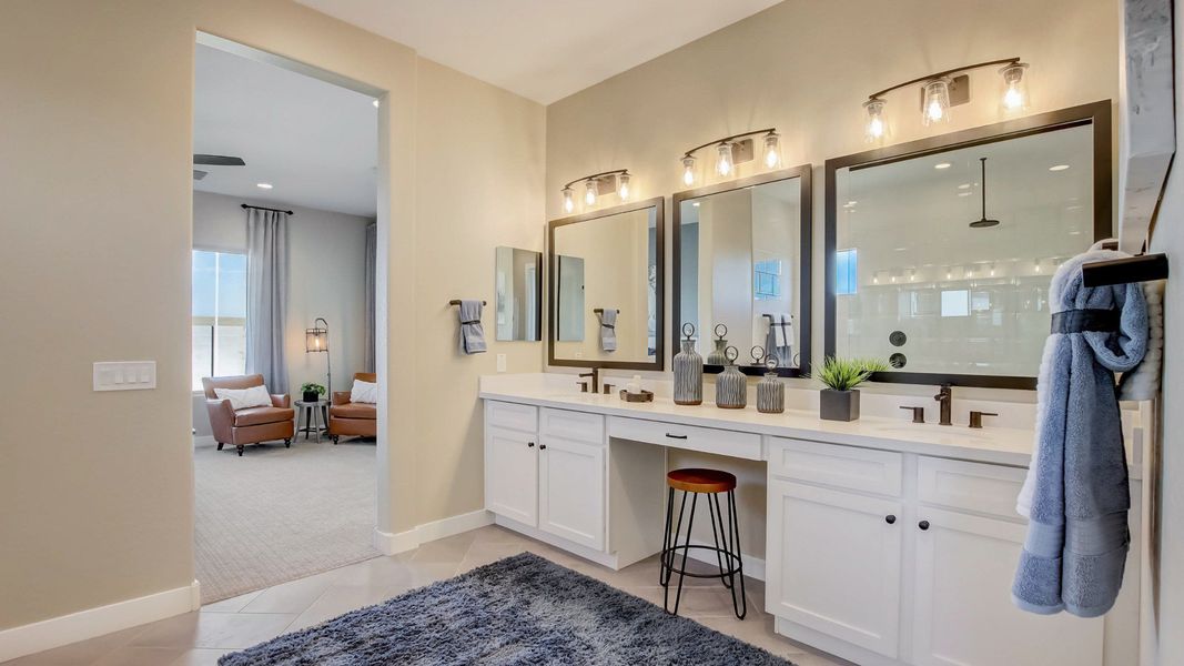 Representative furnished interior of a home built from the Amethyst by DRB Homes in Hacienda at Estrella, Goodyear (Image 17).