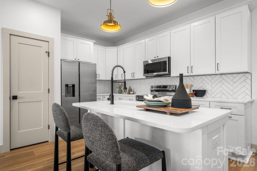 Furnished interior view inside a new home in , Hickory (Image 6).