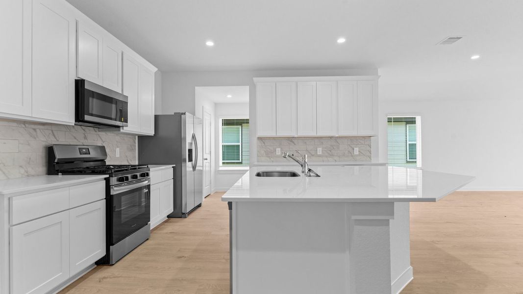 Furnished interior view inside a new home in Evergreen, Rosenberg (Image 5). Furnished interior view inside a new home in Evergreen, Rosenberg (Image 5).