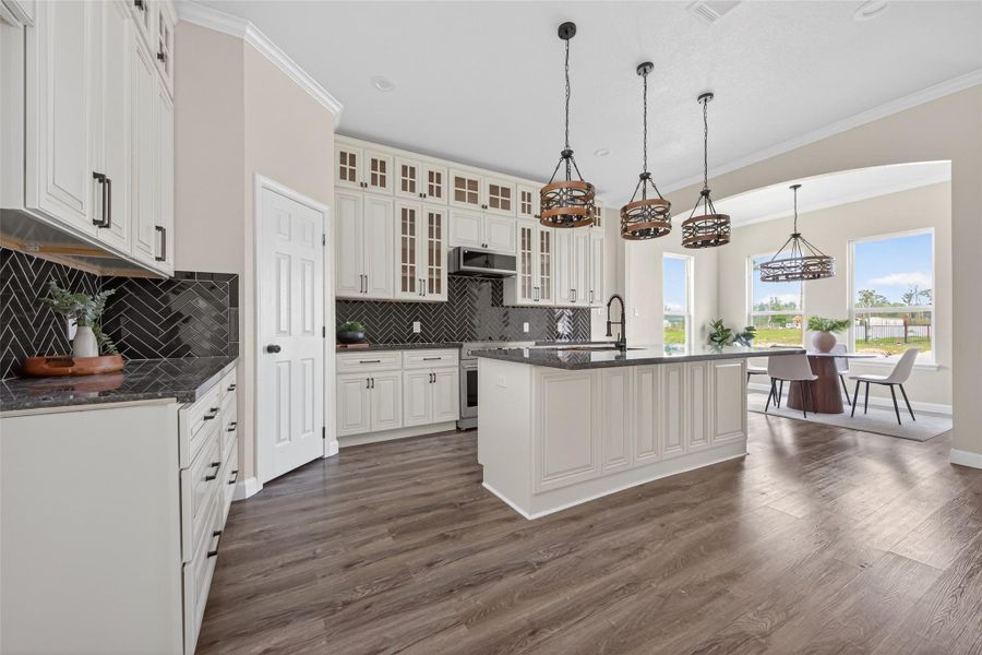 Furnished interior view inside a new home in , Huffman (Image 14).