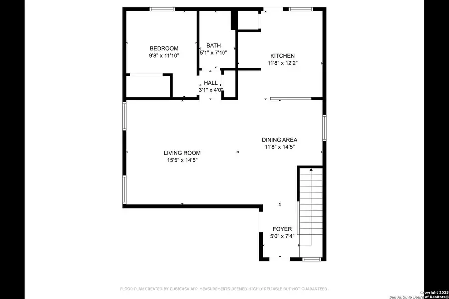 2D floor plan layout of this home in Winding Brook, San Antonio, TX (Image 4).