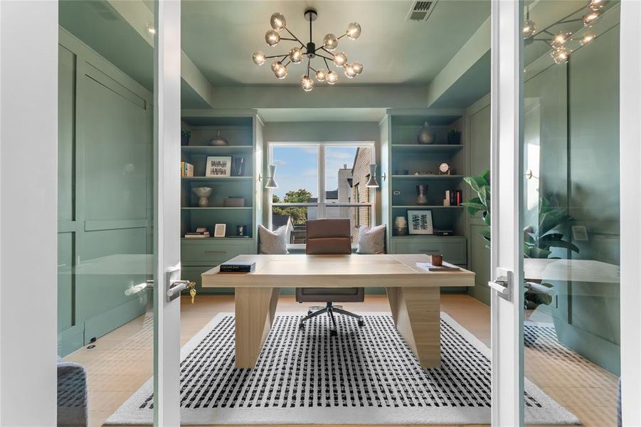 Furnished interior view inside a new home in , Dallas (Image 14).
