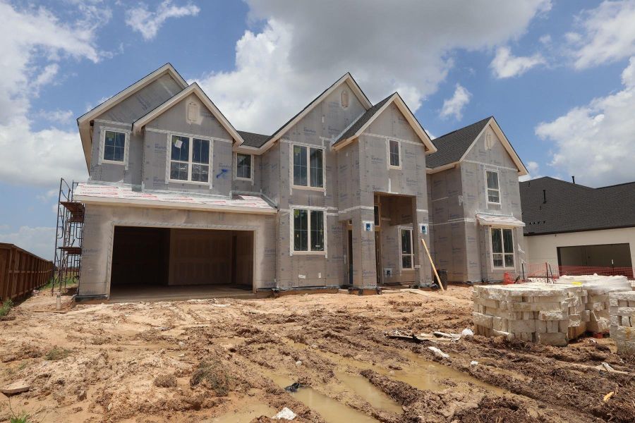 In-progress construction of a new home in Dunham Pointe, Cypress, TX (Image 19). In-progress construction of a new home in Dunham Pointe, Cypress, TX (Image 19).