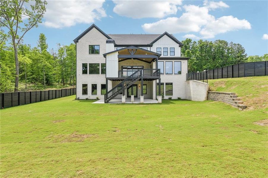Exterior details and patio area of a home in , Buford (Image 4).