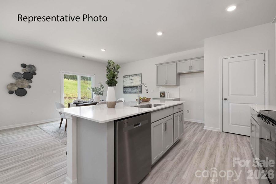 Furnished interior view inside a new home in Cardinal Creek, Charlotte (Image 4).